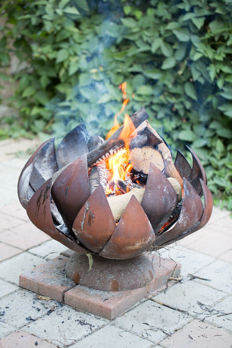 Outdoor wood burner
